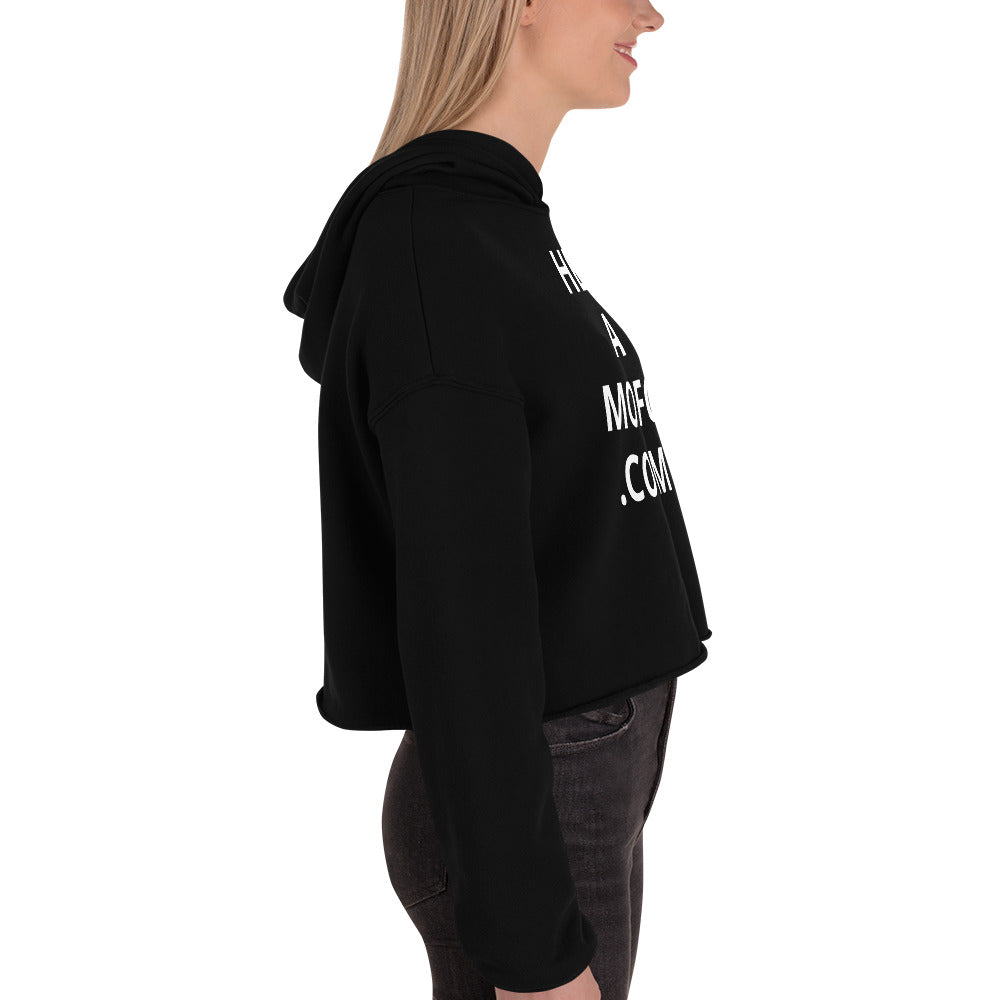 Digital Print Crop Top Hoodie