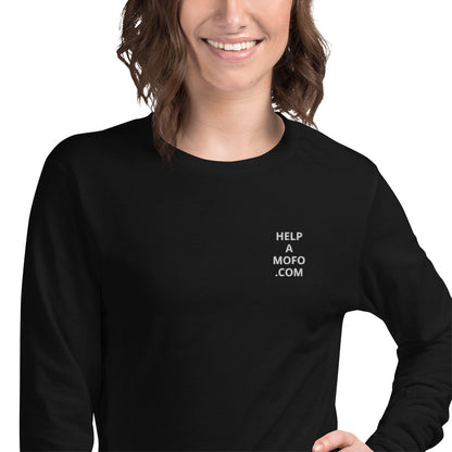 Embroidered Unisex Long Sleeve Tee