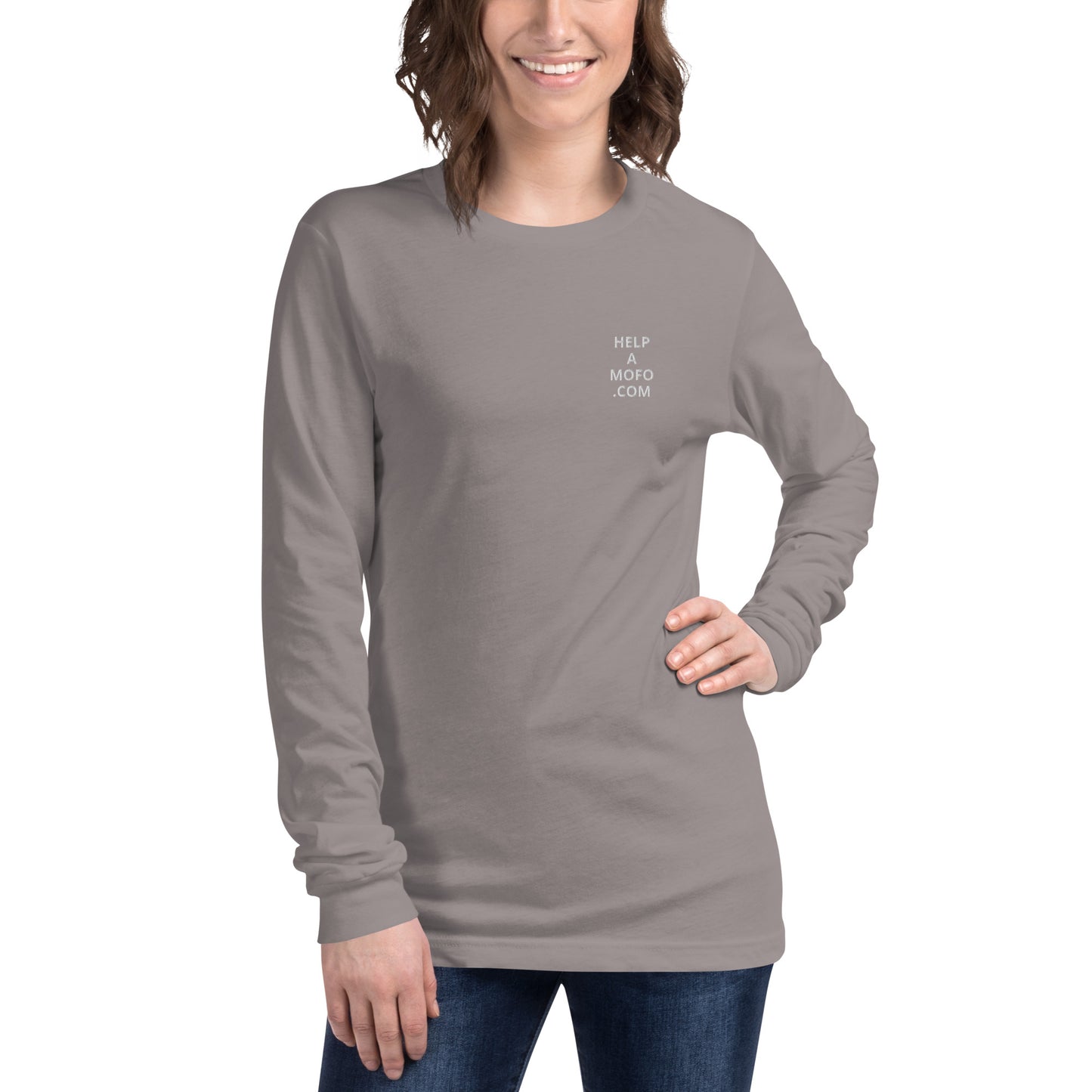 Embroidered Unisex Long Sleeve Tee